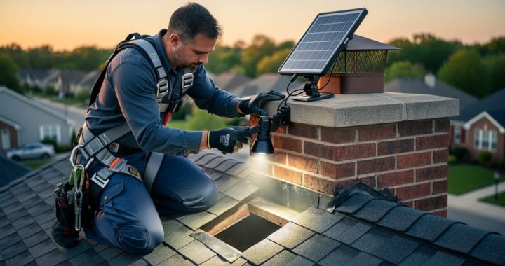 Why Your Chimney Cleaner Needs Off-Grid Solar Lighting (And How It Keeps Your Home Safer)