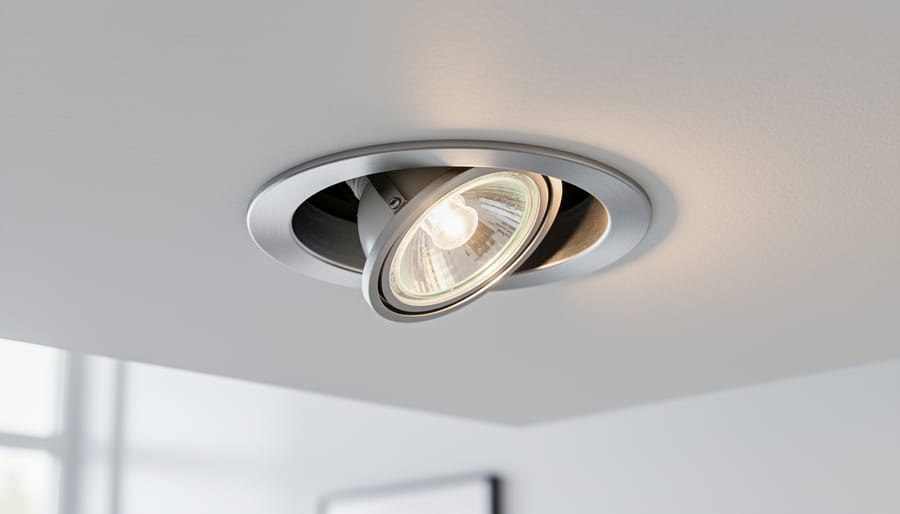 Smart bulb placed inside an enclosed recessed ceiling can fixture.